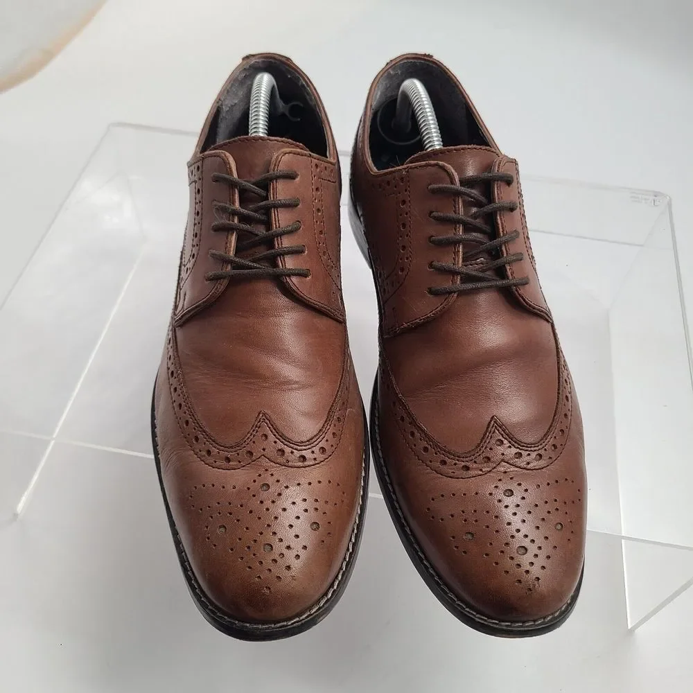 Mens Nunn Bush Shoes - Nelson Cognac Oxford Leather - 84525-200 - Size 11M